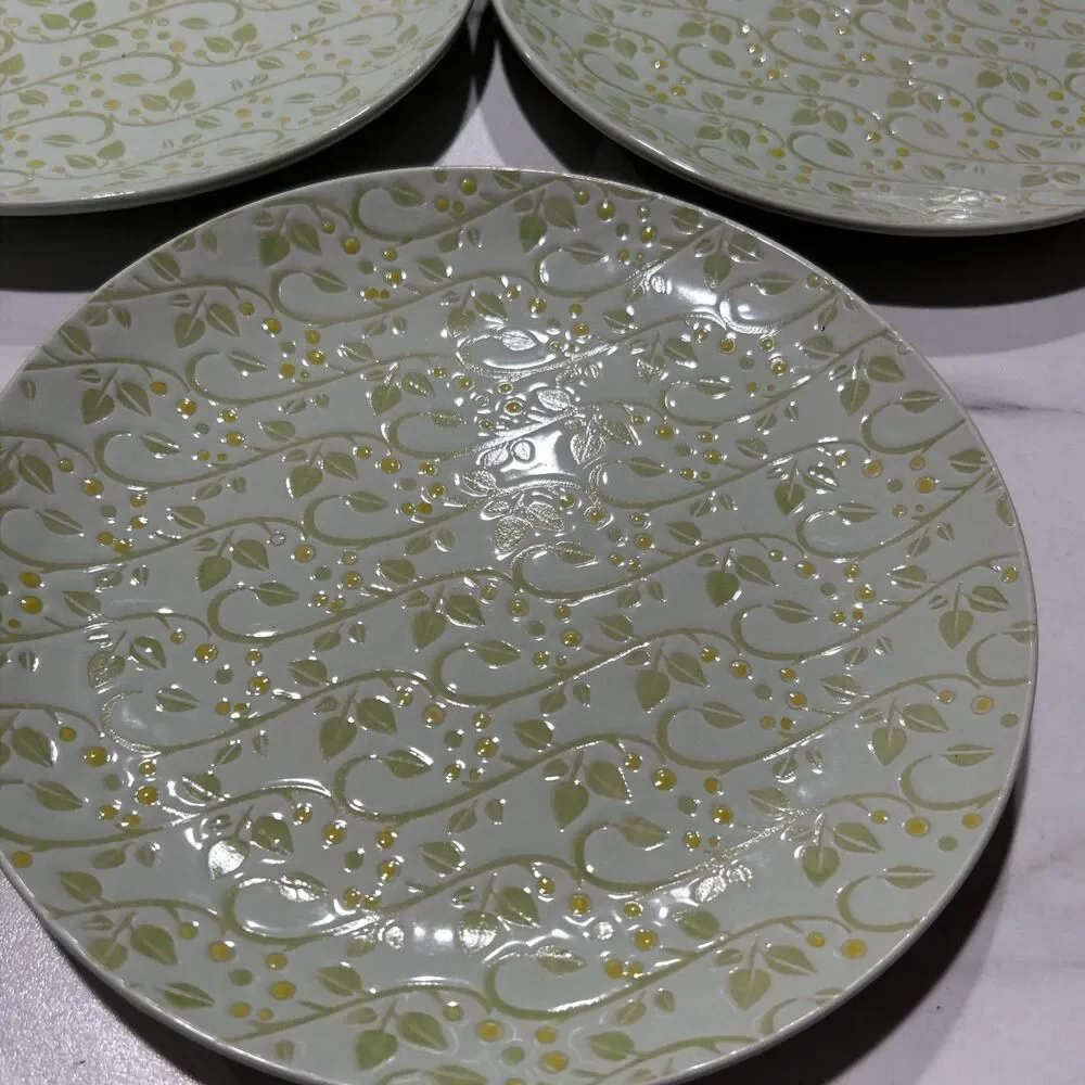 180 Robin Pickens Green Floral Textured 8.25